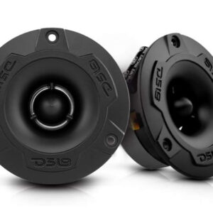 DS18 PRO-TWX1/BK 3.8" Aluminum Super Bullet Tweeter, 240W Max, 1" Aluminum 4-Ohms Voice Coil, Built in Crossover